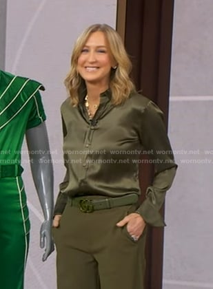 Lara’s green belt on Good Morning America