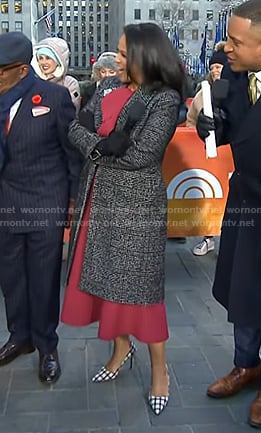 Laura’s plaid heel pumps on Today