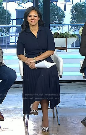 Laura’s plaid heel pumps on Today