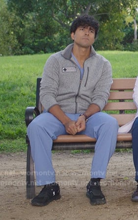 Lucas’s black sneakers on Greys Anatomy