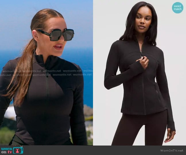 Lululemon Define Jacket - Luon in Black worn by Meredith Marks on The Real Housewives of Salt Lake City