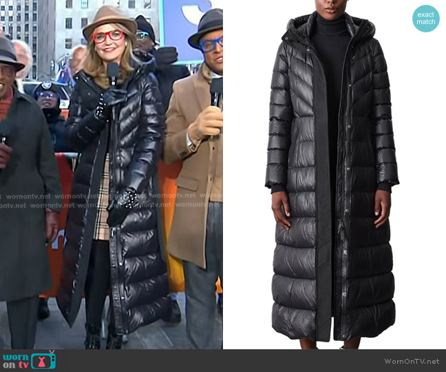 Mackage Calina Down Maxi Coat worn by Savannah Guthrie on Today