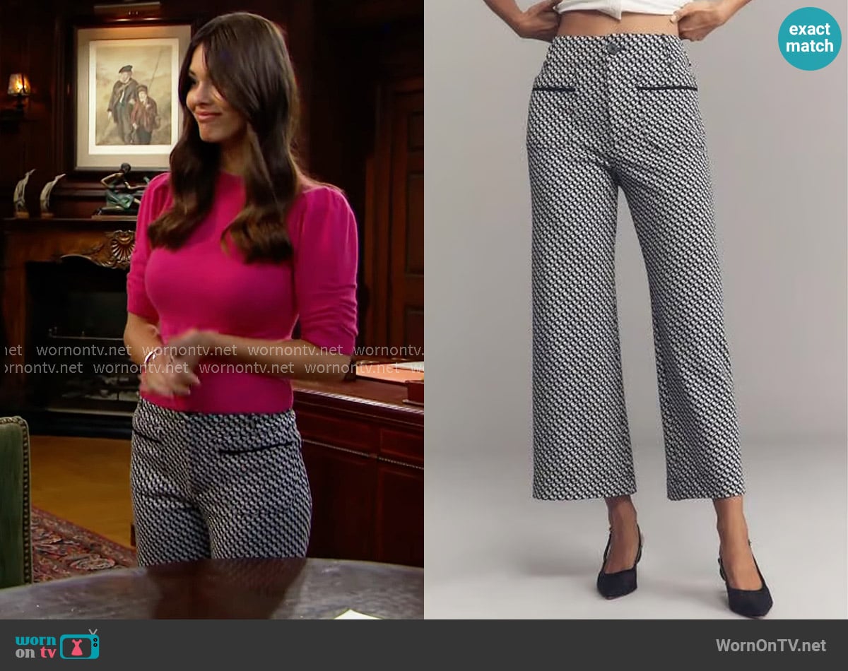 Maeve Colette Pants worn by Electra Forrester (Laneya Grace) on The Bold and the Beautiful