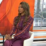 Maria Taylor’s plaid turtleneck top on Today