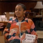 Maya’s printed bomber jacket on The Upshaws