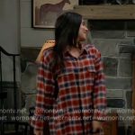 Molly’s red plaid shirt on General Hospital