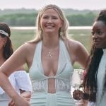 Molly’s white plunging cutouts dress on Southern Charm