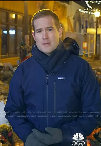 Morgan Chesky’s navy hooded jacket on Today