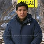 George Solis’s navy hooded jacket on Today