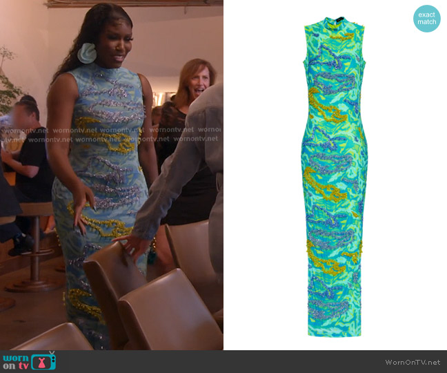 Onalaja Zusi Maxim Dress worn by Bozoma Saint John on The Real Housewives of Beverly Hills