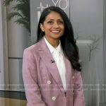 Tanvi Patel’s pink blazer and pants on Good Morning America