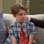 Thomas’s plaid short sleeve shirt on Days of our Lives