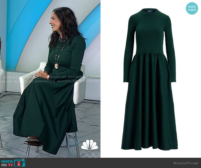 Polo Ralph Lauren Cotton Long-Sleeve Dress worn by Jacqui Gifford on Today