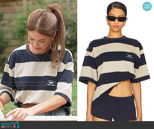 Princess Polly Emerging Tee Midnight worn by Salley Carson on Southern Charm