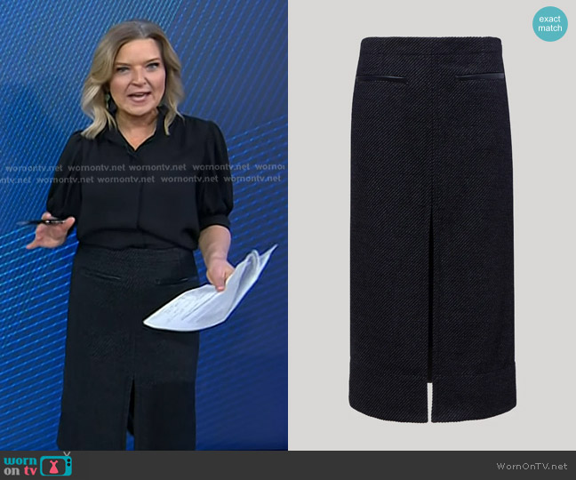 Proenza Schouler White Label Kingsley Skirt worn by Christine Romans on Today
