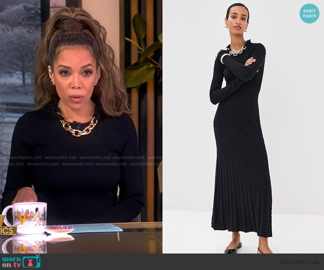 Rabanne Wool and Cashmere Long Dress worn by Sunny Hostin on The View