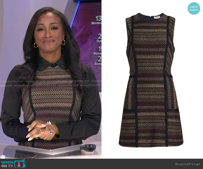 WornOnTV: Brittany's stripe tweed dress on Good Morning America