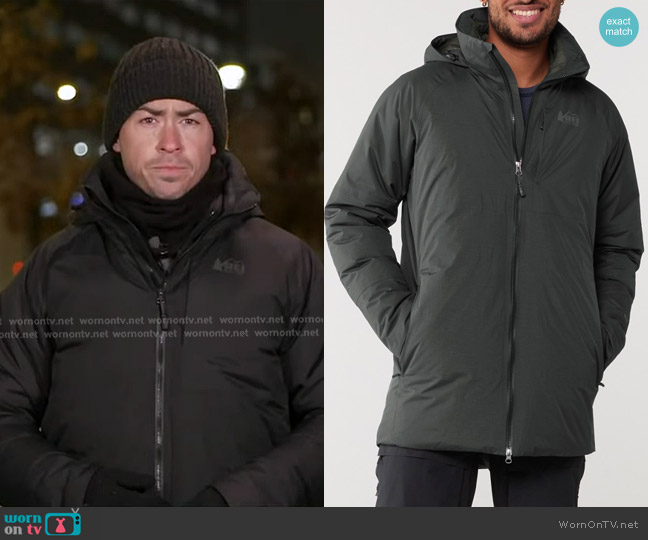 Rei Stormhenge 850 Down Hybrid Parka worn by Matt Rivers on Good Morning America