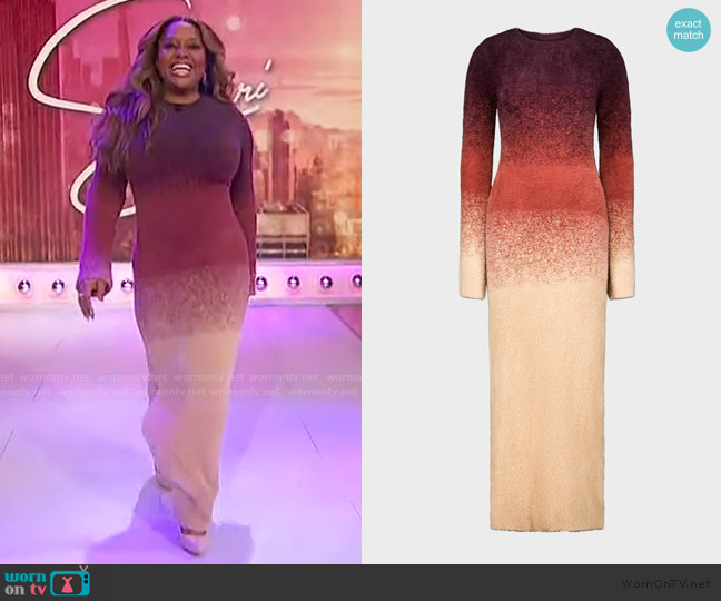 Saemdi Gradient Knit Dress worn by Sherri Shepherd on Sherri