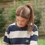 Salley’s striped short sleeve sweatshirt on Southern Charm