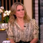 Sara’s snake skin print top on The View