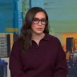 Savannah’s burgundy polo sweater on NBC News Daily