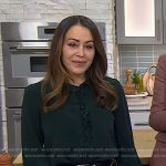 Kat Ashmore’s green scalloped blouse on Today
