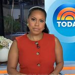 Sheinelle’s red vest and pants on Today