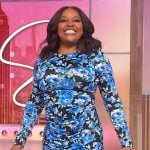 Sherri’s blue floral print dress on Sherri