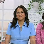 Laura’s blue collared short sleeve dress on Today