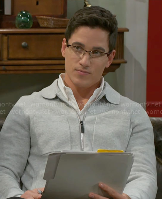 Smitty’s grey knit jacket on Beyond the Gates