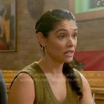 Stella’s green knit tank top on Chicago Fire