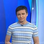 Stephanie’s blue stripe tee on Today