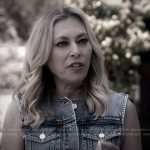 Sutton’s sleeveless denim jacket on The Real Housewives of Beverly Hills