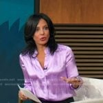 Dr. Tara Narula’s lilac blouse on Good Morning America