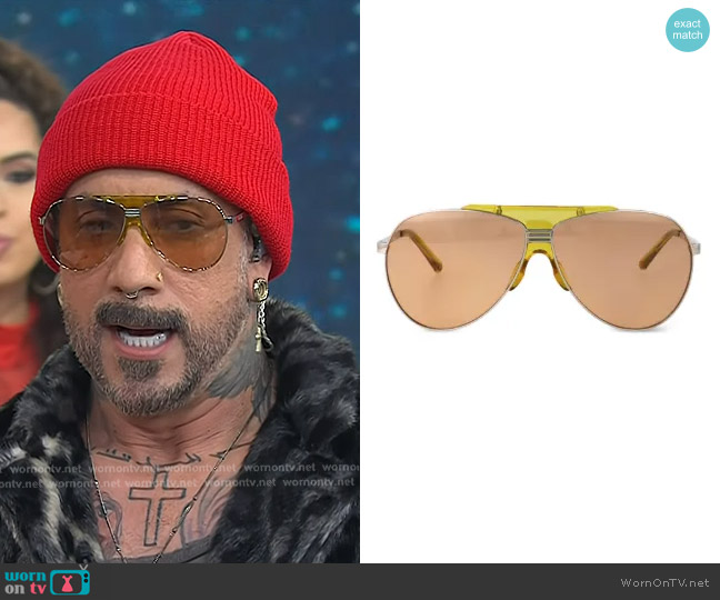 The Attico Metallic Frame Sunglasses