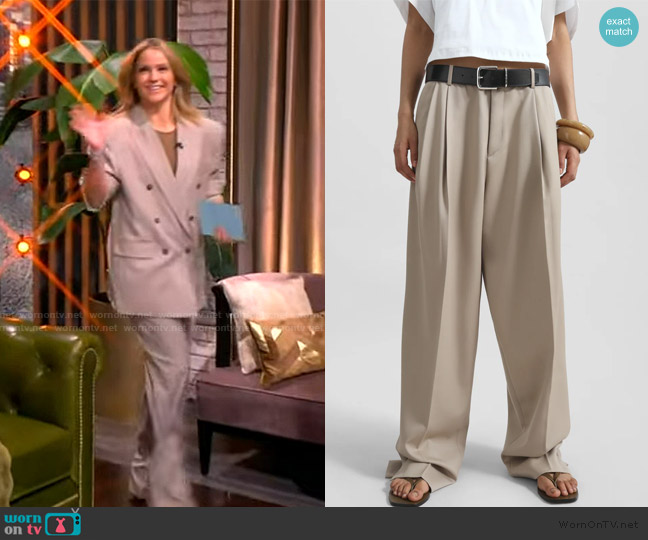 The Frankie Shop Dunbar Pleated Trousers worn by Sara Haines on The View