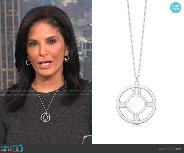 Tiffany Atlas Medallion Necklace worn by Darlene Rodriguez on Today