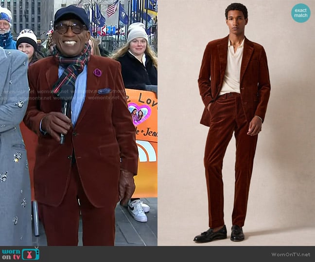 Todd Snyder sutton corduroy jacket worn by Al Roker on Today