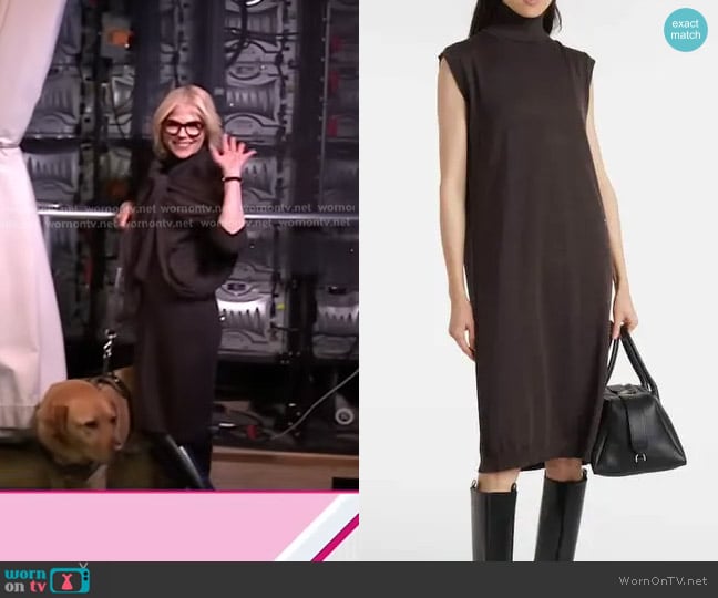Tod's Turtleneck Midi Dress worn by Selma Blair on Today