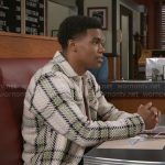 Tyrell’s plaid overshirt on Beyond the Gates