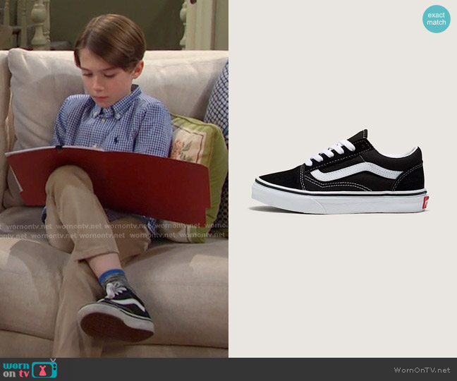 Vans Little Kids Old Skool Shoe worn by Thomas DiMera (Cary Christopher) on Days of our Lives