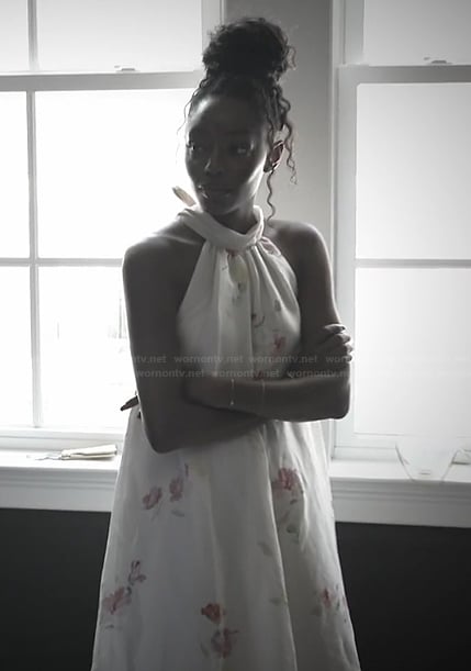 Venita’s white floral print dress on Southern Charm