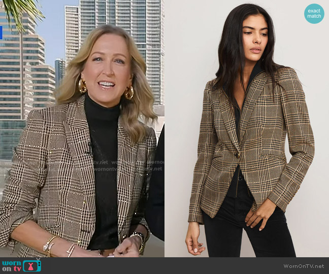 Veronica Beard Kendryn Embellished Dickey Jacket worn by Lara Spencer on Good Morning America