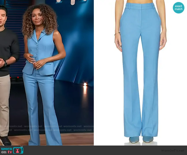 Veronica Beard Melvin Pants worn by Zuri Hall on Access Hollywood
