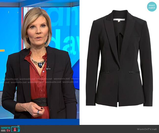 Veronica Beard Scuba Jacket worn by Kate Snow on NBC News Daily