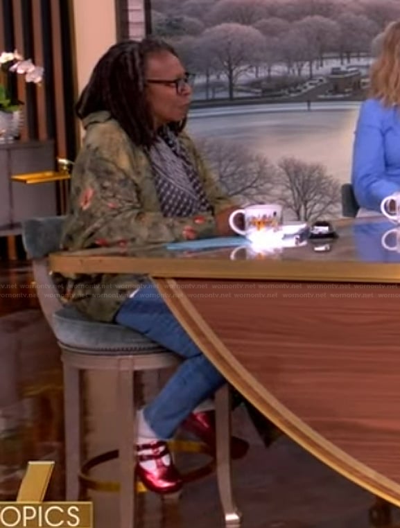 Whoopi’s metallic clogs on The View