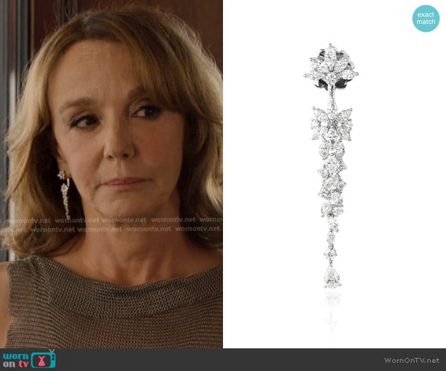 Yeprem Y-Not Drop Earrings worn by Sylvie (Philippine Leroy-Beaulieu) on Emily in Paris