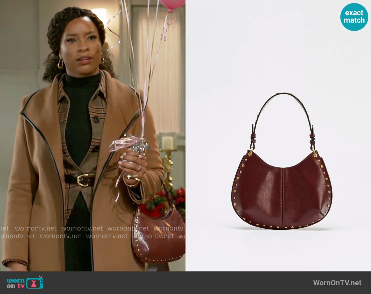 Zara Studded Bag worn by Naomi Hamilton Hawthorne (Arielle Prepetit) on Beyond the Gates