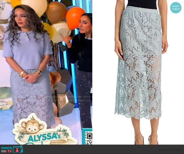 A.L.C. Lydia Skirt worn by Sunny Hostin on The View